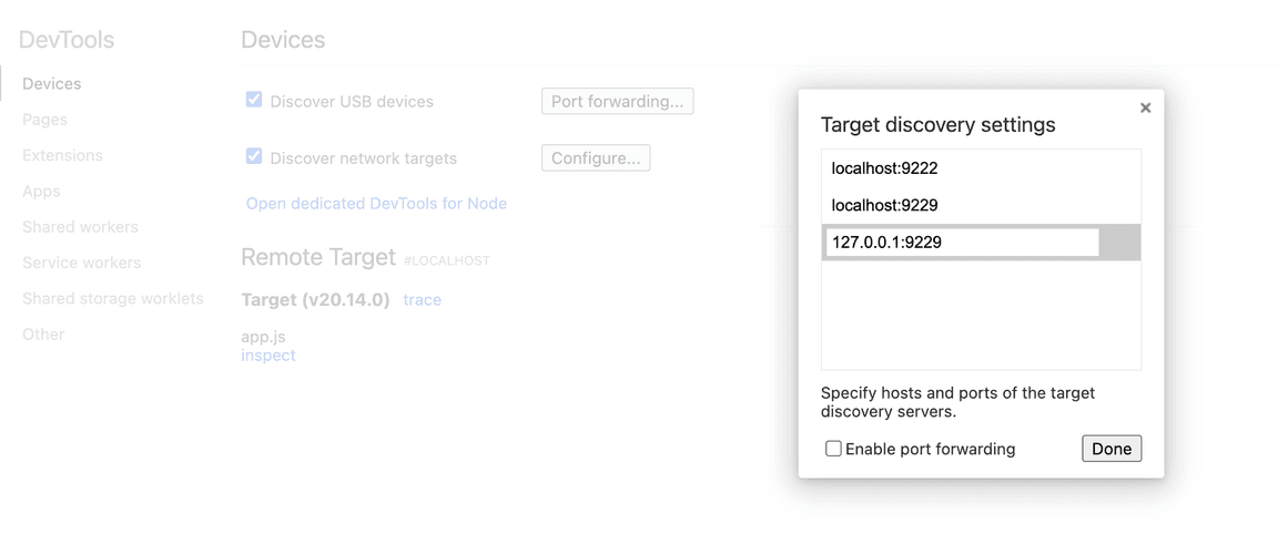 configureDebugger